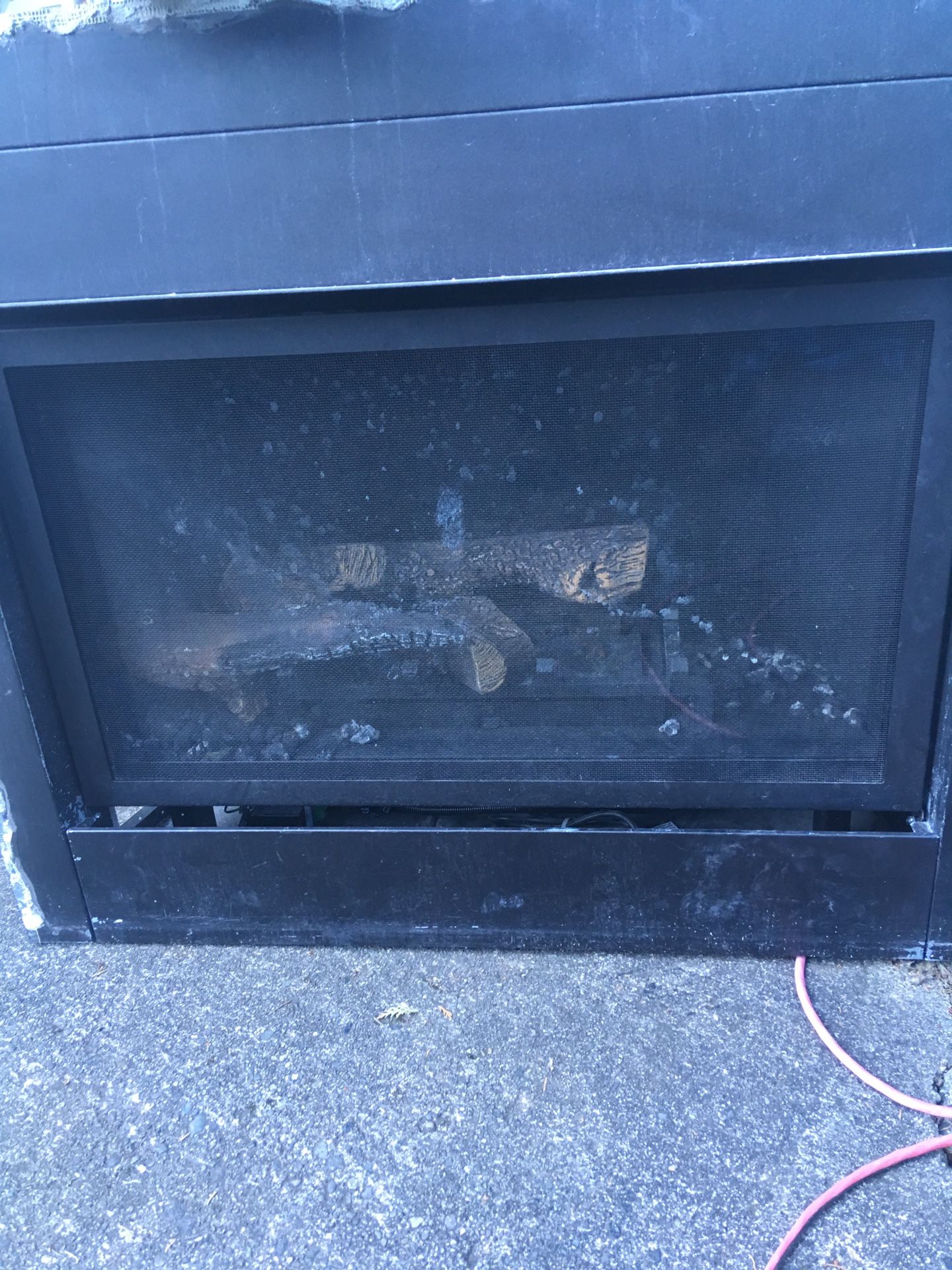 Gas fire place gas log stove insert 14 months old