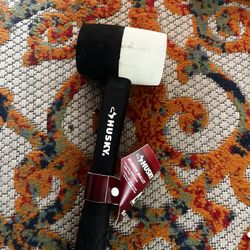 Husky 16 oz. White and Black Rubber Mallet
