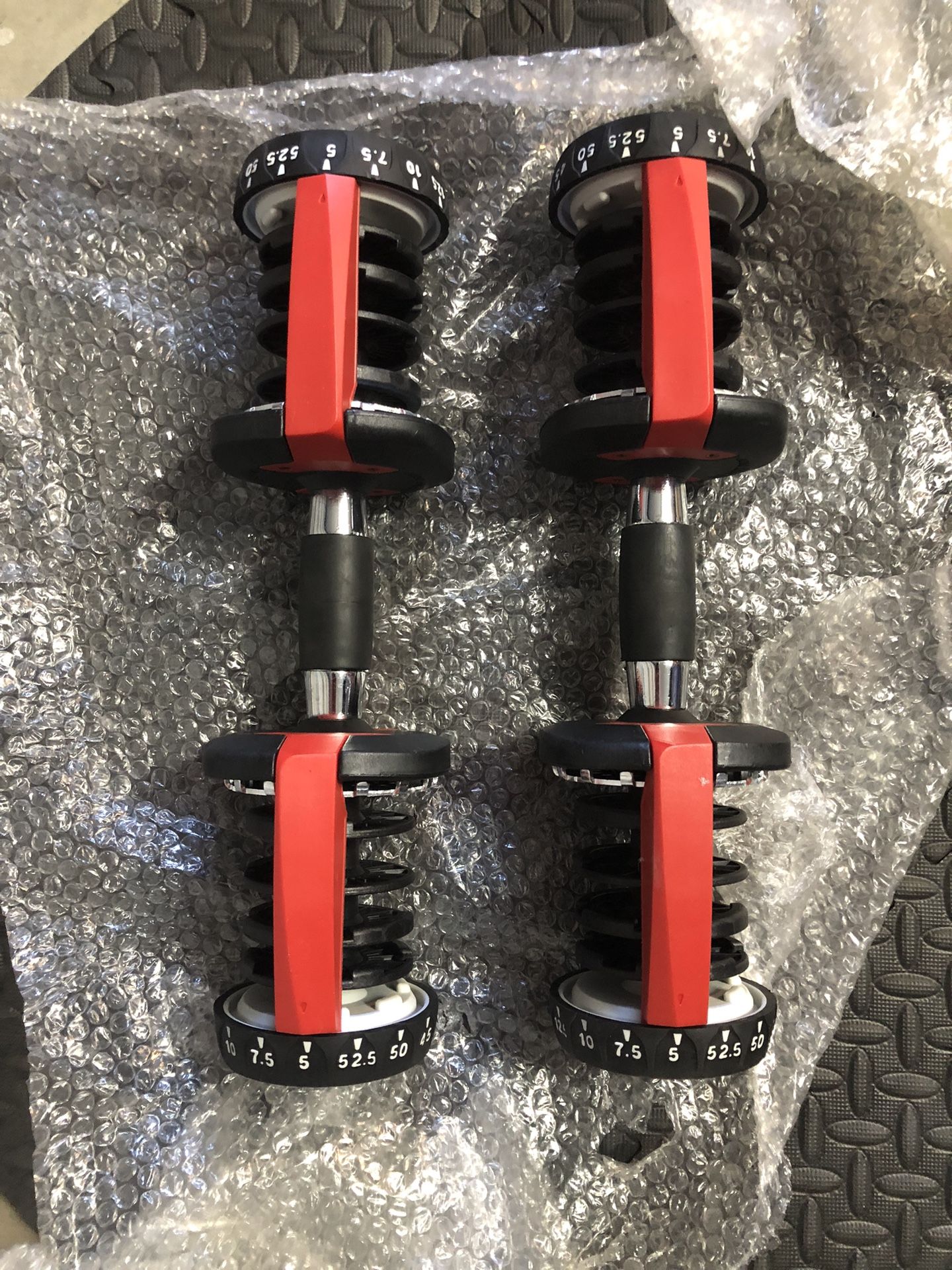 Adjustable Dumbbells Handles 52/5 LB No Weights