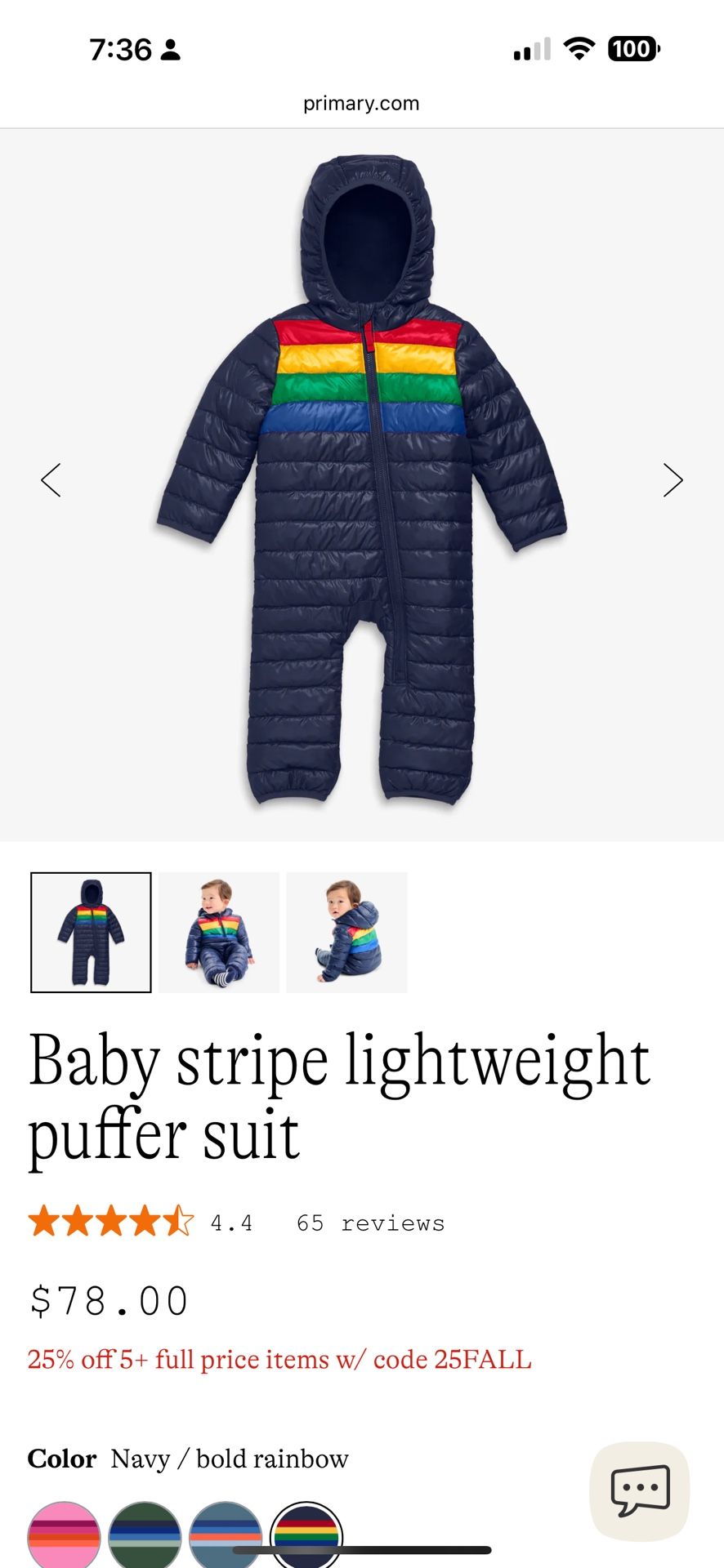 Primary New Snow Suit 12-18 Months
