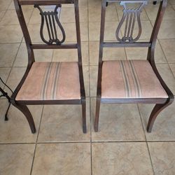Duncan Phyfe Vintage Harp Chairs