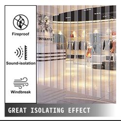 Vinyl Strip Door Curtain, 36Inch (3ft) Width X 78Inch (7ft) Height. 9PCS Vinyl Strip Curtain. $40.00 FIRM!!