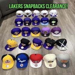 NBA Mitchell and ness Los Angeles lakers SnapBack hats