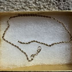 10k Gold Rope  Bracelet 