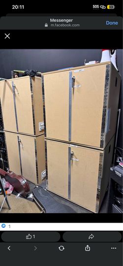 Professional Guitar Amp Isolation Cabinets / Recording Iso Booths - 36x36x38 - XLR & Power Panels
