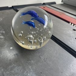 Glass Dolphin Decoration