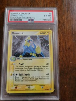 Holographic Pokemon Manectric Graded Card