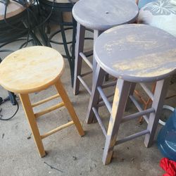 Used Wooden Bar Stools $5 Each