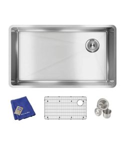Elkay ECTRU30179RTC Crosstown 31-1/2' Undermount Single Basin - Stainless Steel