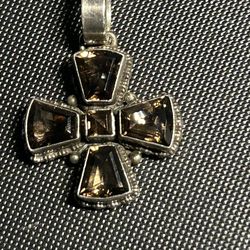 .925 Sterling Silver Cross Pendant