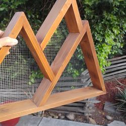 Mountain Shelves with Wire Backing  Wall Mounted 