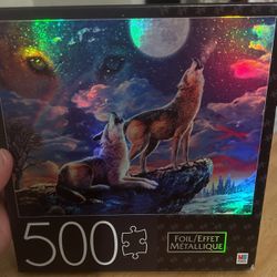 Wolf Puzzle 500 Pieces Never Opened 