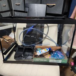 Large Fish Aquarium W Accesories For $50 Total