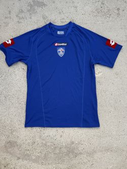 Blue and white Lotto football shirt size XXL