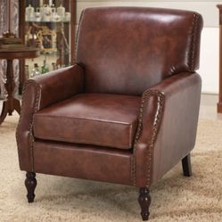 Faux leather Arm Chair