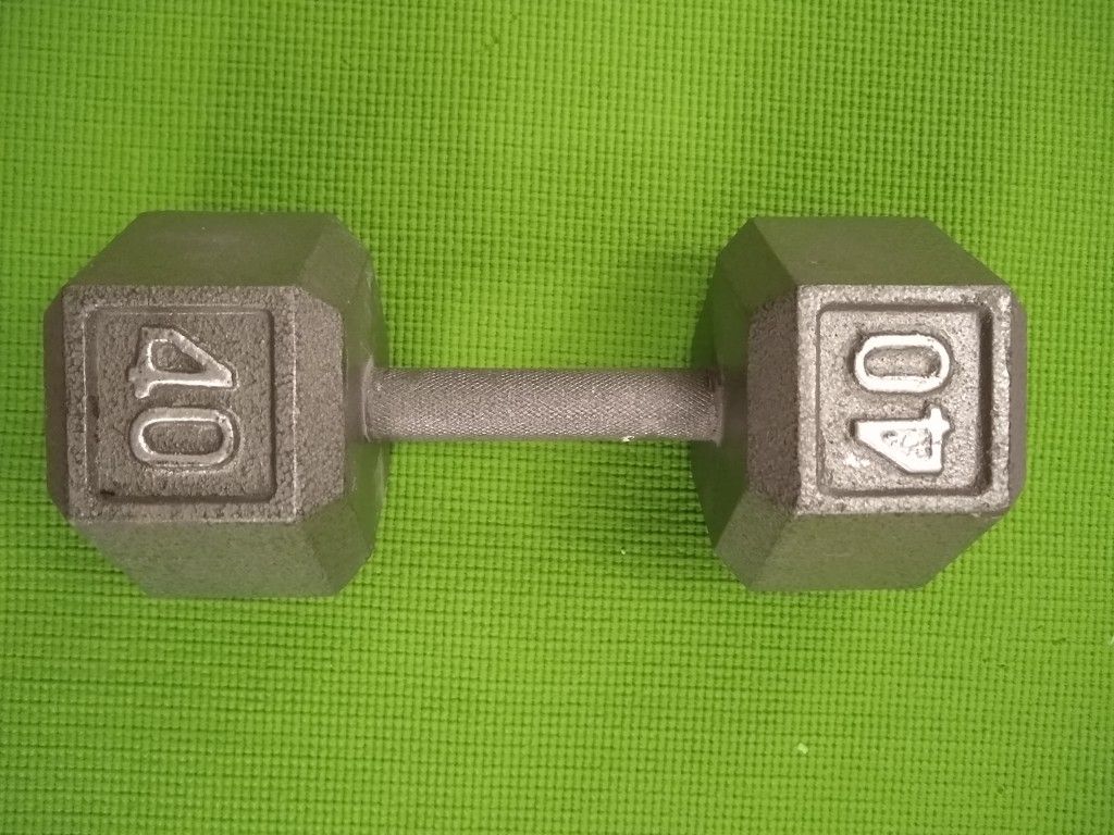 One 40lbs dumbbell