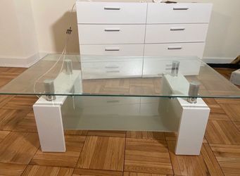 Glass living room table