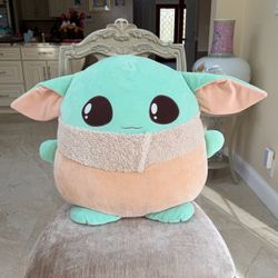 Star Wars Cuutopia Grogu Baby Yoda 20” Jumbo Plush Mattel The Mandalorian