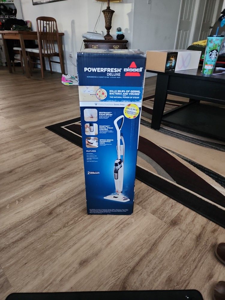 Bissell Powerfresh Deluxe Steam Mop NEW