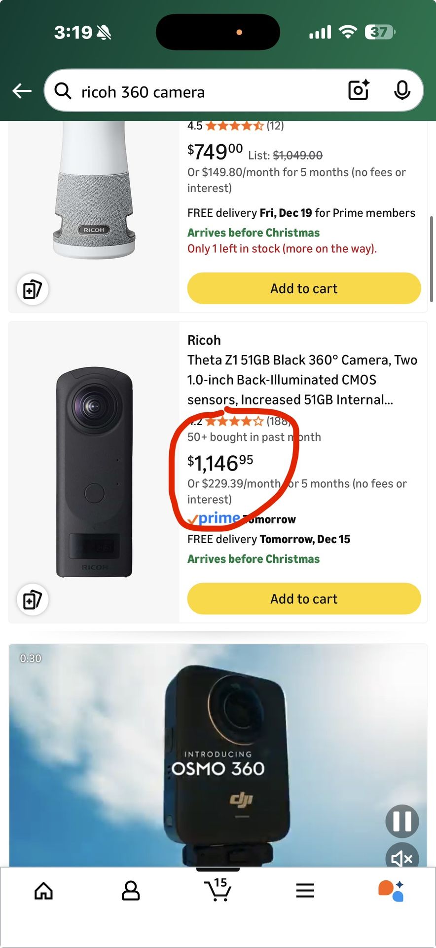 Ricoh Theta Z1 360 Camera