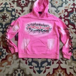 HELLSTAR BRAINWASHED HOODIE PINK 