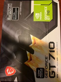 MSI GeForce GT 710 2GB DDR3 Low Profile PCIe 2.0 x16 HDMI DVI-D
