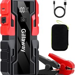 3000A Car Jump Starter Battery Pack (up to 9.0L Gas and 7.0L Diesel Engine), 12V Car Battery Charger, Jump Box with USB 3.0 Power Bank