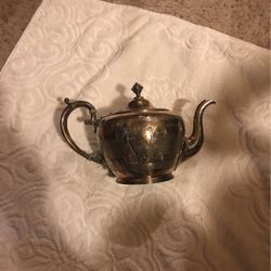 Antique 1865 Silver Plated Teapot