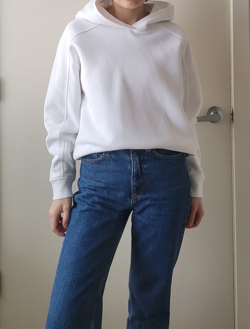 Banana Republic Women's Hooded Sweatshirt White S