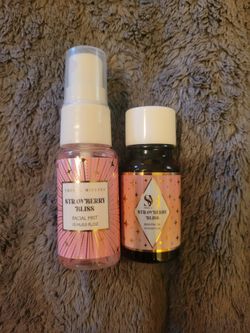 Strawberry Bliss Facial Mist & Essential Oil & Vanilla Sugar Bath Salt