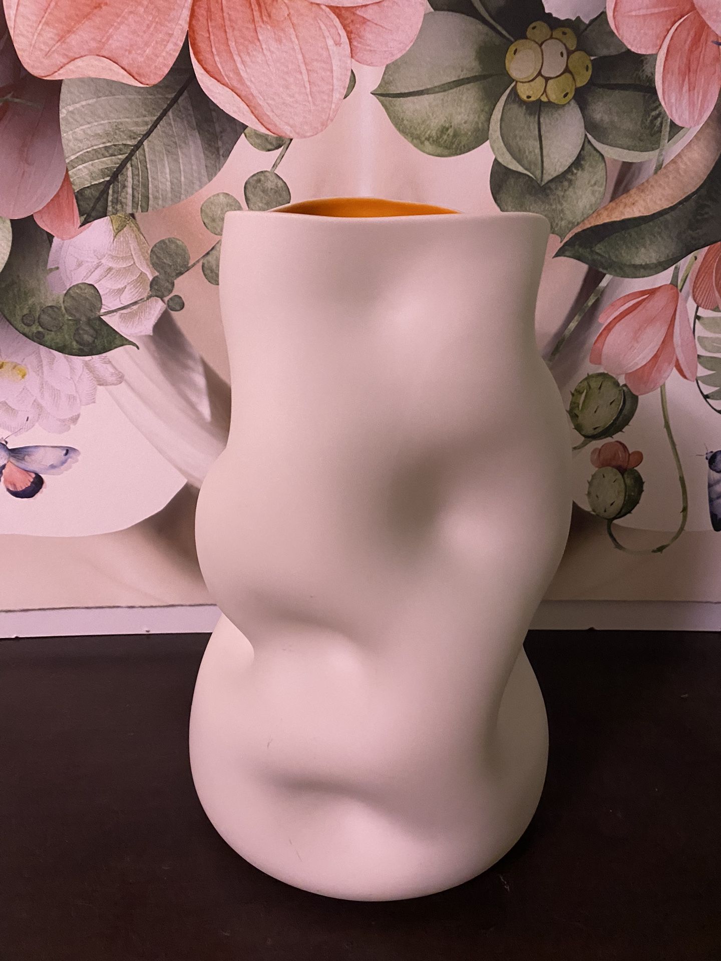 White Flower Vase