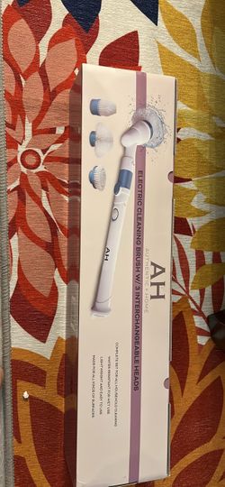 Authentic Home Electric Cleaning Brush with 3 Heads