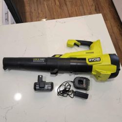 RYOBI
ONE+ HP 18V Brushless 110 MPH 350 CFM Cordless Variable-Speed Jet Fan Leaf Blower w/ 4.0 Ah Battery and Charger