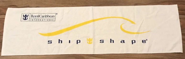 VTG ROYAL CARIBBEAN "SHIP SHAPE" GYM/WORKOUT TOWEL - NIP