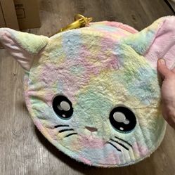 Na Na Na Rainbow Large Zip Up Kitty Head 