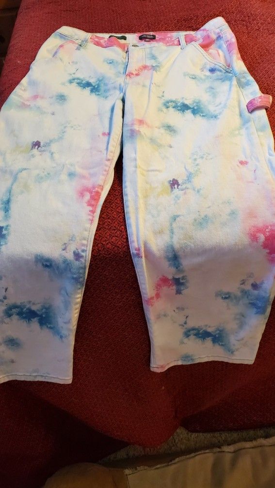 Womens Tye Dyed Jeans