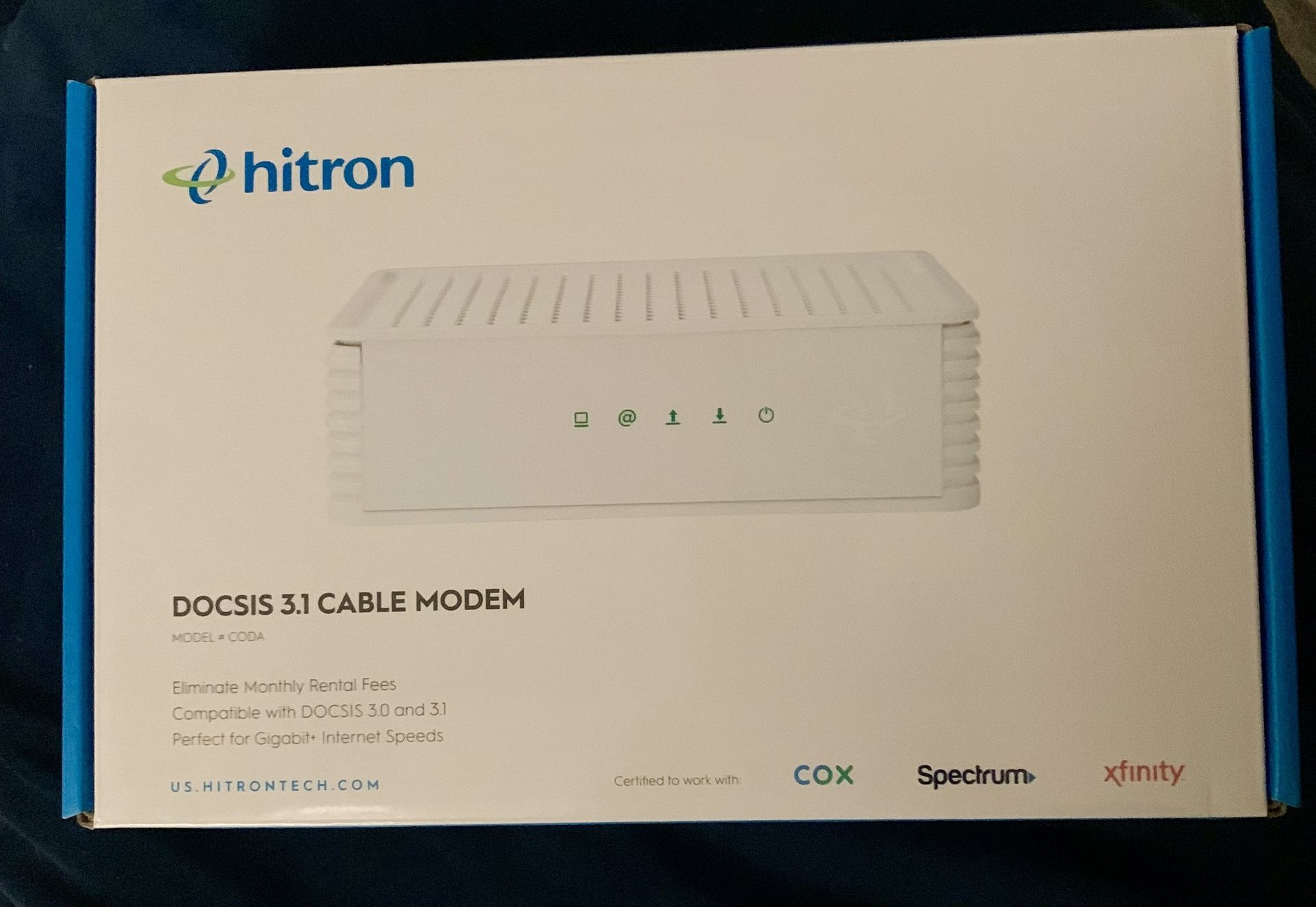 Hitron Cable Modem - Gigabit Internet Speeds