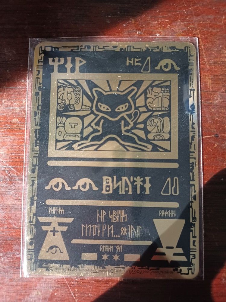 Pokemon RARE METAL ANCIENT MEWTWO