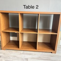 6-Cube Storage Shelves (2 Available) 