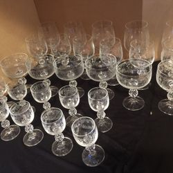 Vintage crystal glasses