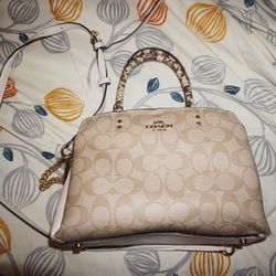 Beige Coach Bag