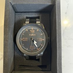 Nixon Corporal Silver/Black/Rose Gold 