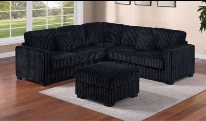 Black New Sectional. 3-4&5 pc. Starting at $750.