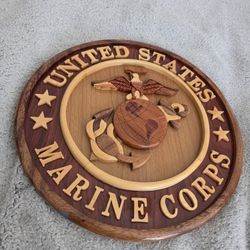 Wooen Marine Corps Emblem
