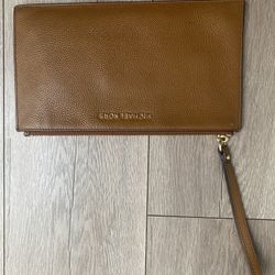 Brown Michael Kors Wristlet Bag 