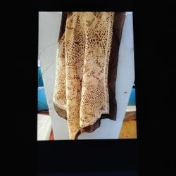 A Sexy Leopard & Brown Woman's Scarf 