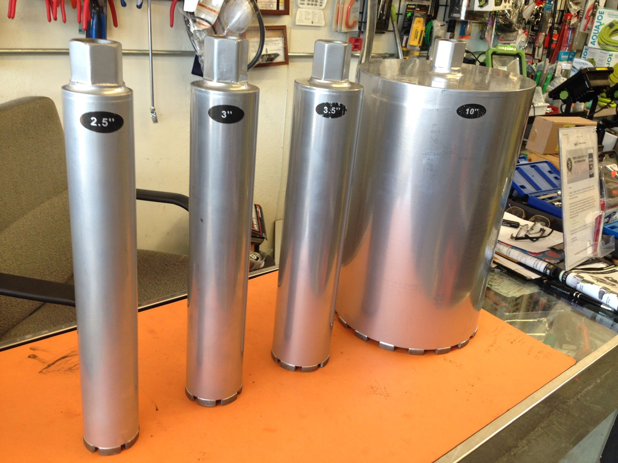 Concrete Core Bits From 1 1/4 To 10 Inch Price From $50 To $225 All Size Available