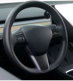 Tesla model 3 and Y real cover steering wheel accessories