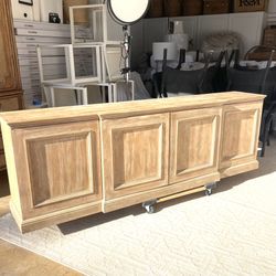 Breakfront Console 89” Solid Wood