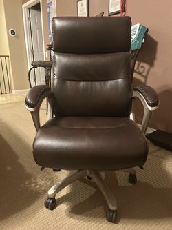 Lazy boy leather office chair
